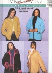 3376 DOLMAN OVERSIZE 2 HOUR JACKET PATTERN L-XL